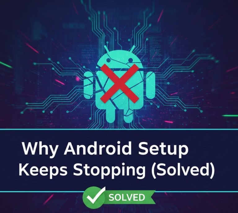 Why Android Setup Keeps Stopping (Solved)