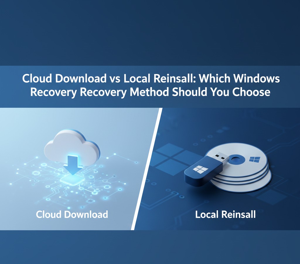 cloud download vs local reinstall