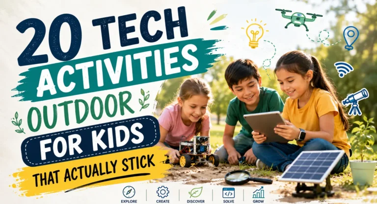 20 Tech Activities Outdoor for Kids That Actually Stick