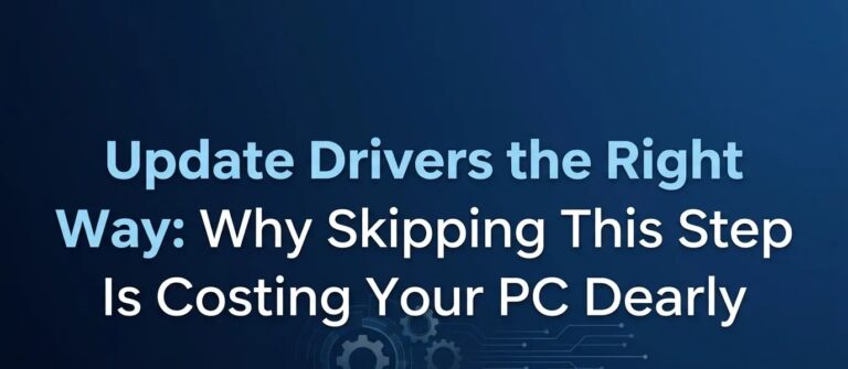 Update Drivers the Right Way: Why Skipping This Step Is Costing Your PC Dearly