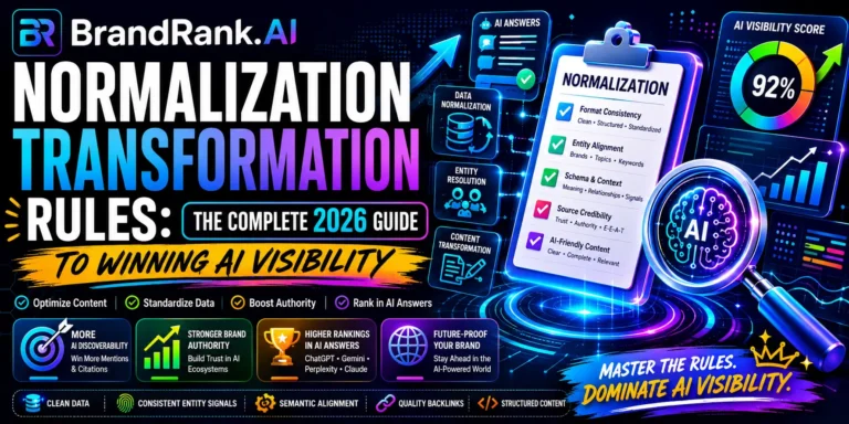 BrandRank.AI Normalization Transformation Rules
