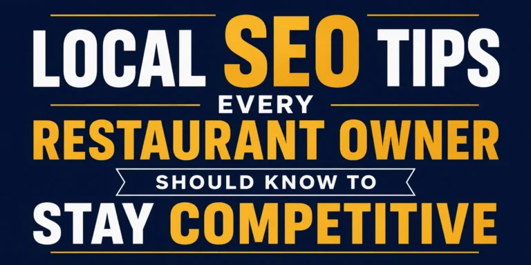 Local SEO Tips Every Restaurant Owner Should Know to Stay Competitive