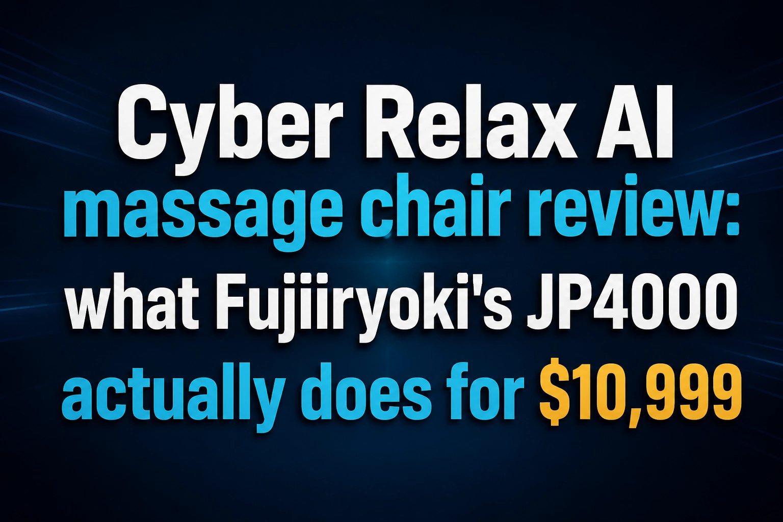 cyber relax ai massage chair
