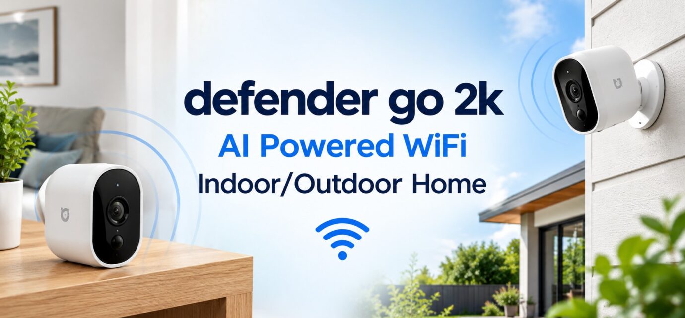 Defender GO 2K AI Powered WiFi Indoor/Outdoor Home Security Camera Review