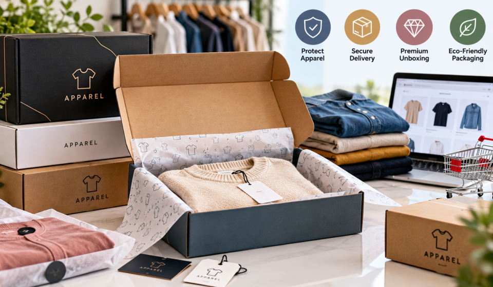 Apparel Packaging Boxes - Fashion Meets Function in E-Commerce Packaging